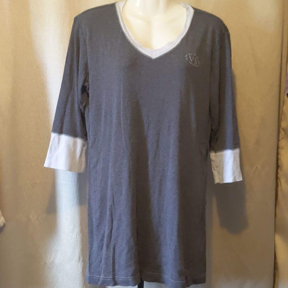 Victoria secret women top size XS grey color